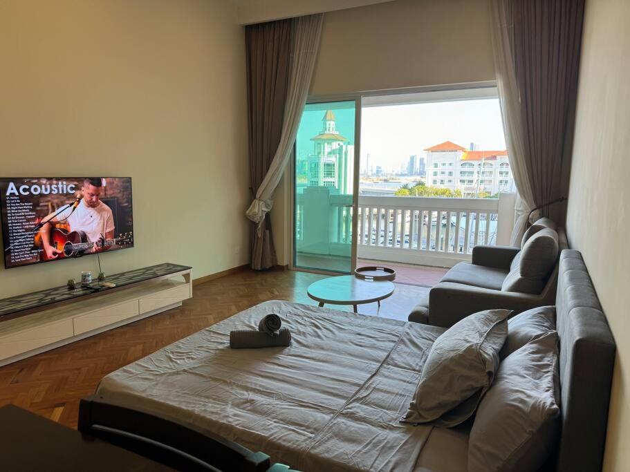 Apartment 2beds Seaview Waterfront Straits Quay W/free Carpark And Bathub